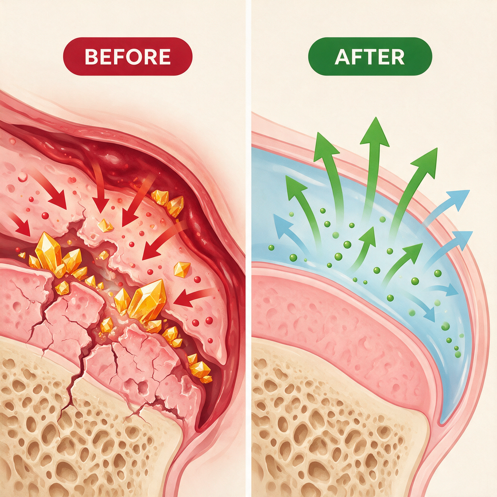 Flush Uric Acid Crystals                              (The Real Reason Your Joints Keep Flaring Up)